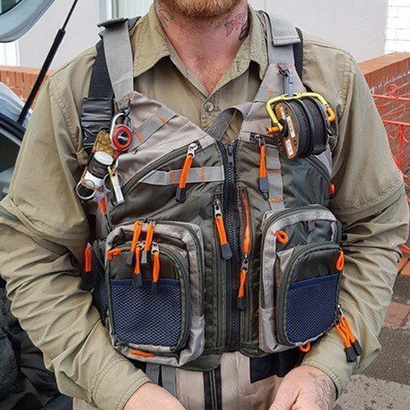 Kylebooker Fishing Vest Mesh for Men and Womenï¼ˆArmy Greenï¼‰ - Image 2